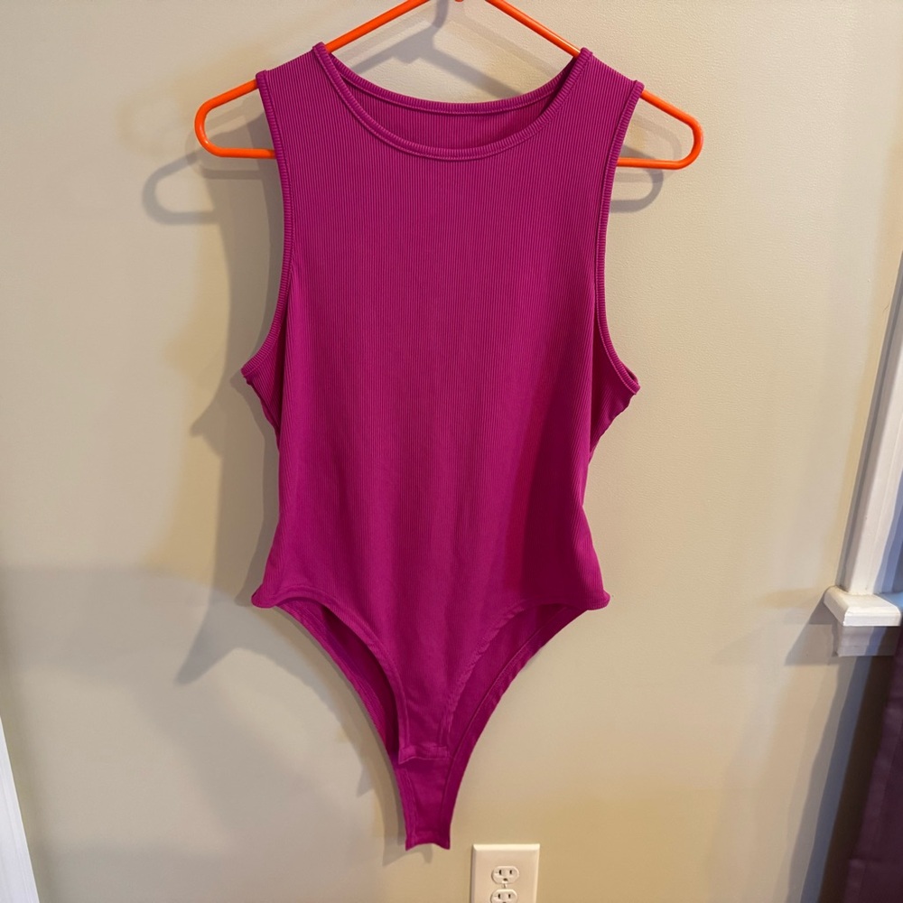 SHEIN Magenta Sleeveless Bodysuit Size XL